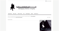 Desktop Screenshot of islandshestkonsult.com